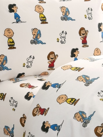 Peanuts Gang Portuguese Flannel Sheet Set