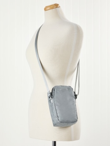 Go Everywhere Compact Crossbody Bag in Taupe