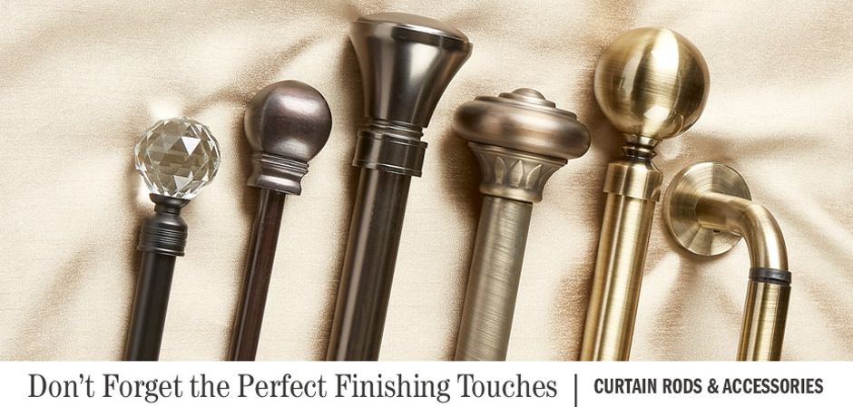 Classic Ball Finial Curtain Rod, 1 Inch, Imperial Finial Curtain Rod, 1 Inch, Wraparound Telescoping Curtain Rod, 7/8 Inch