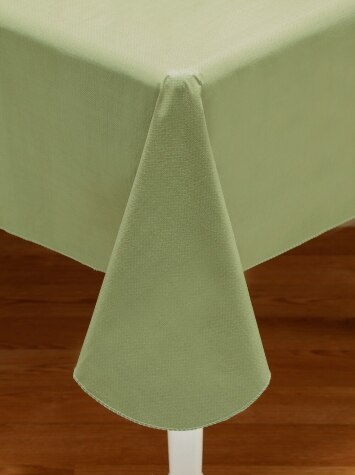 Durable Vinyl Tablecloth in Sage