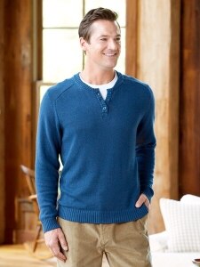 Cotton Henley Orton Brothers Sweater