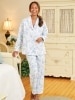 Ella Simone Countryside Toile Portuguese Flannel Pajama Set