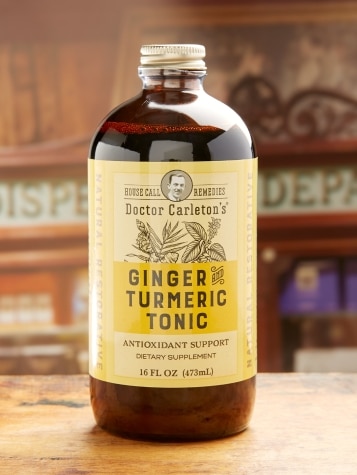 Doctor Carleton's Ginger and Turmeric Tonic, 16 oz. Bottle