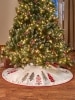 Embroidered Forest 50 Inch Christmas Tree Skirt