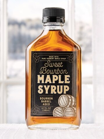 Sweet Bourbon-Barrel Aged Grade A Amber Vermont Maple Syrup