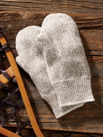 Ragg Wool Mittens for Men and Women