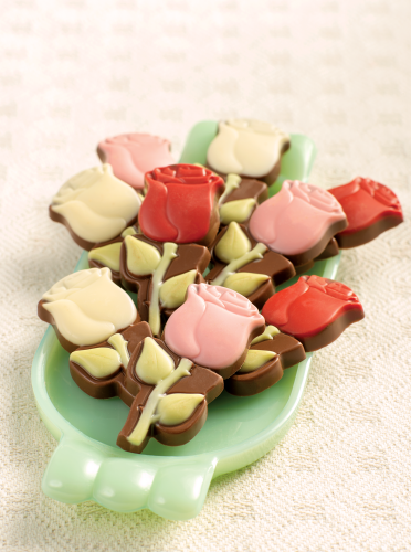Belgian Chocolate Roses Milk And White Chocolate Flowers