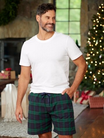 Mens Sleep Shorts Made With Portuguese Flannel