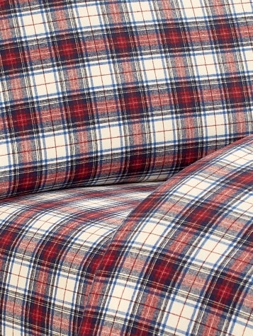Yarn-Dyed Plaid Portuguese Cotton Flannel Sheet Set