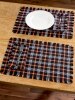 Halloween Plaid Mountain Weave Placemat, Set of 2