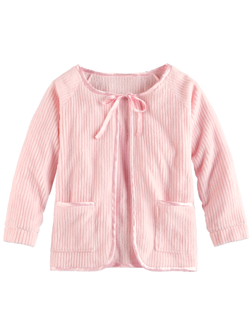 Ella Simone Touch of Satin Bed Jacket in Pink 