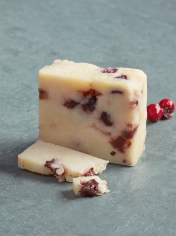 Slices of Windsordale Cheese with Cranberries