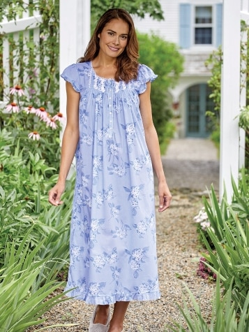 Eileen West Hydrangea Nightgown for Women 