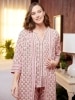 Women's Moroccan Rose Cotton Capri Pajamas