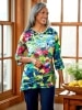 Watercolor Lilies Knit Tunic