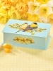 Blue Goldfinch Tin With Honey-Filled Candy Drops