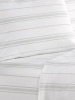 Portuguese Cotton Striped Percale Sheet Set