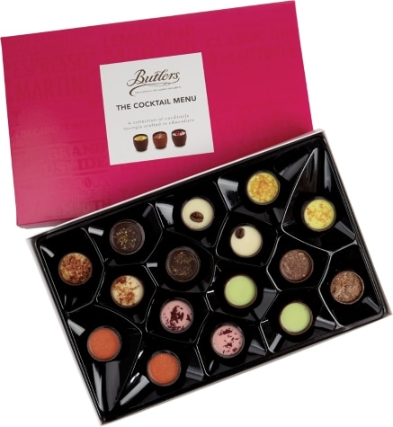 Assorted Mini Cocktail Chocolates on Tray