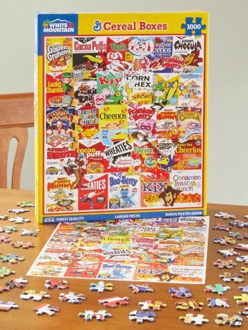 Classic Cereal Boxes Jigsaw Puzzle, 1000 Piece