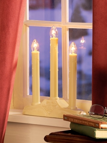 Plug-In Window Candle, Three Tier