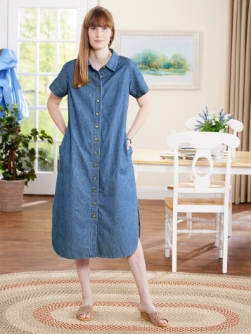 Denim Shirt Dress