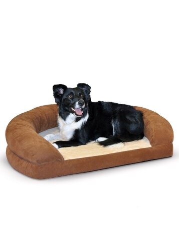 Pampered Pet Microfleece Orthopedic Bolster Bed, In 3 Sizes