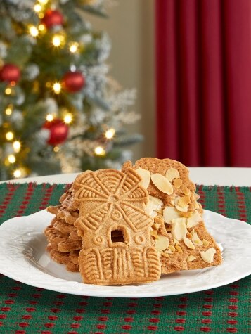 Holiday Spiced Almond Windmill Cookies, 2 Packages