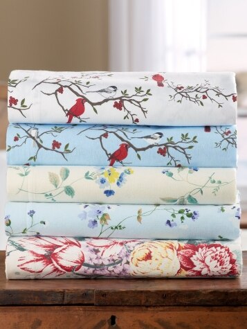 Portuguese Cotton Flannel Printed Sheet-Blanket