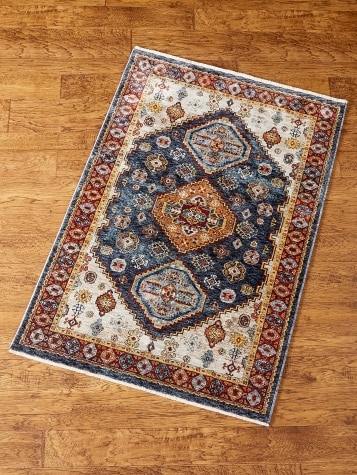 Blue Clayton Medallion Space-Dyed Area Rug