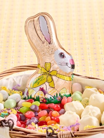 Semi-Solid Milk Chocolate Foiled Easter Bunny