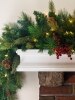 Pre-Lit Golden Glow Artificial Pinecone and Berry Garland
