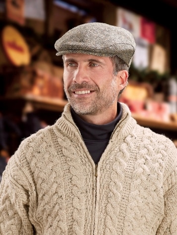 Irish Wool Tweed Vintage Cap for Men