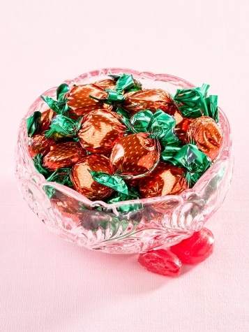 Filled Strawberry Hard Candy, 1 Pound Bag
