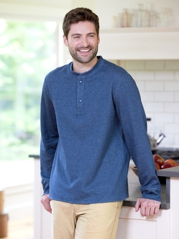 Orton Brothers Double-Faced Long-Sleeve Henley