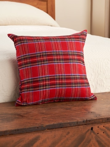 Plaid Flannel Throw Pillow Cover, In 2 Sizes