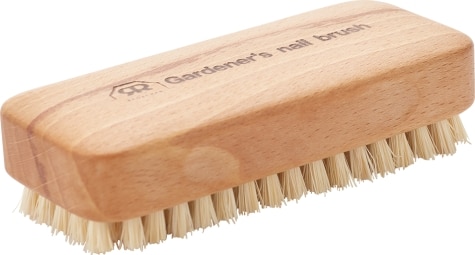 Gardener's Tan Wooden Nail Brush