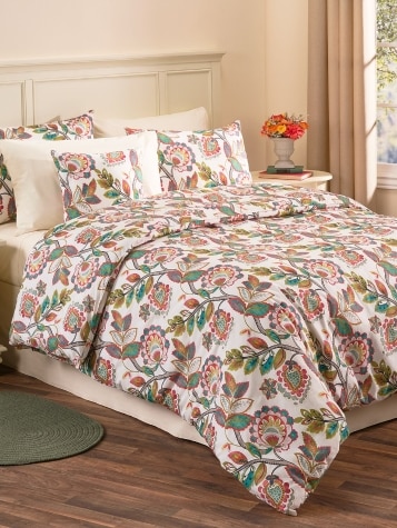 Colonial Garden Comforter and Pillow Sham Set