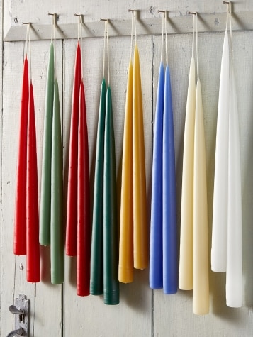 Box of Six 13" Hand Dipped Taper Candles
