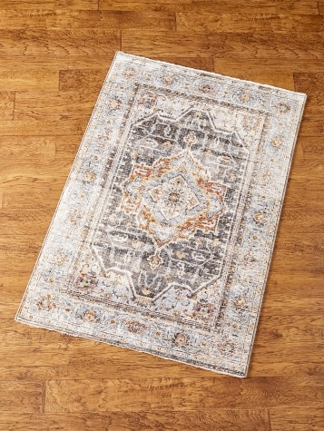 Bluestone Distressed Space-Dyed Area Rug