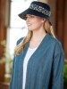 Women's Reversible Calico Garden Sun Hat