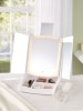 Tri-Fold Vanity Mirror With Makeup Tray