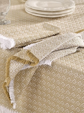 Diamond Mountain Weave Cotton Napkin, Set of 2