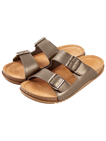 Women's Classic Leather Strap Sandals With Arch Support