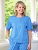 Women's Comfort Knit Solid Color Cotton Sleep T-Shirt