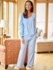 Ella Simone Fairytale Flannel Pajama Set in Blue 