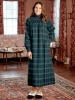 Portuguese Cotton Flannel Mock-Neck Popover Nightgown