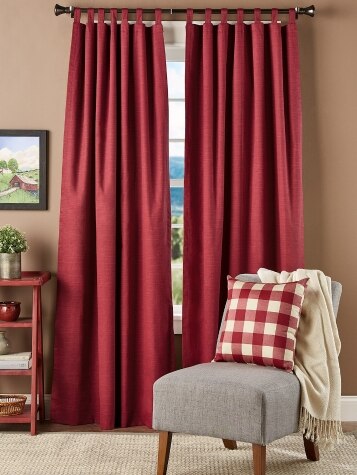Solid Cotton Duck Insulated Tab Top Curtains
