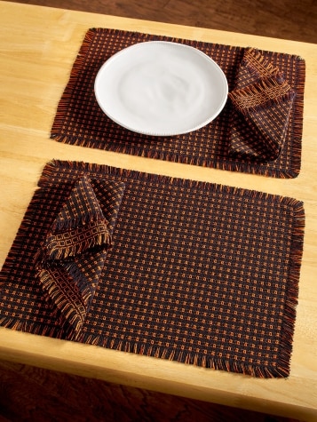 Mountain Weave Halloween Cotton Placemats, Set of 2