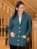 Women's Irish Supersoft Wool Shawl-Collar Cardigan