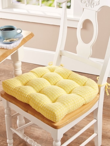 Never-Flatten Mountain Weave Chair Cushion, In 2 Sizes